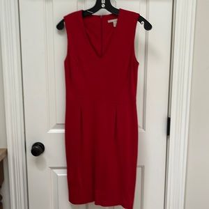 Banana Republic sleeveless, V-neck shift dress.